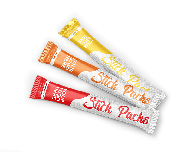 Assortment of Private Label Stick Packs and Flavors for your brand.